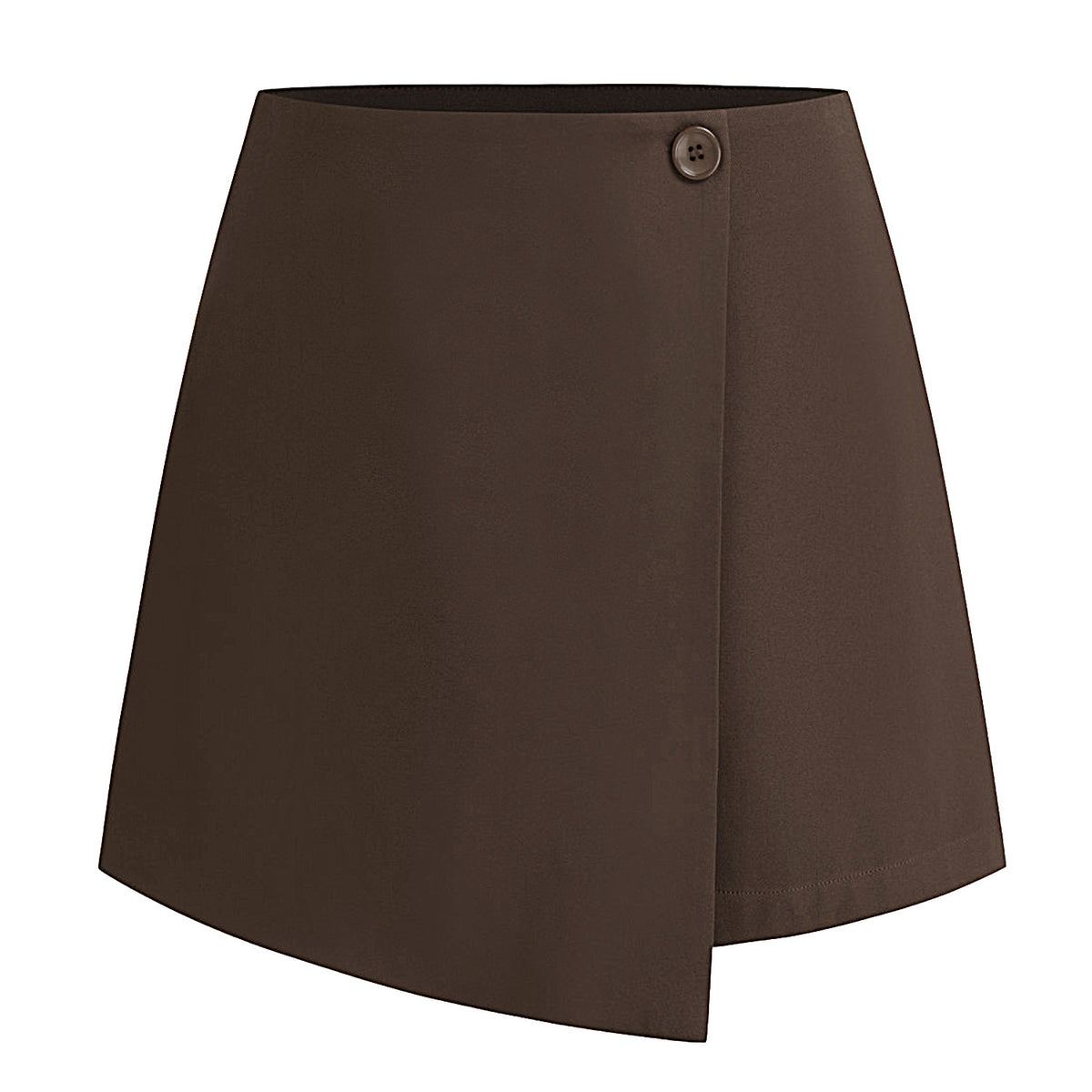 Women's Irregular Stretch Summer High Waist Zipper Button Skirt