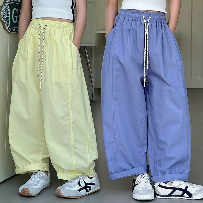 Harem Thin Western Style Loose Machete Straight Casual Children's Pants