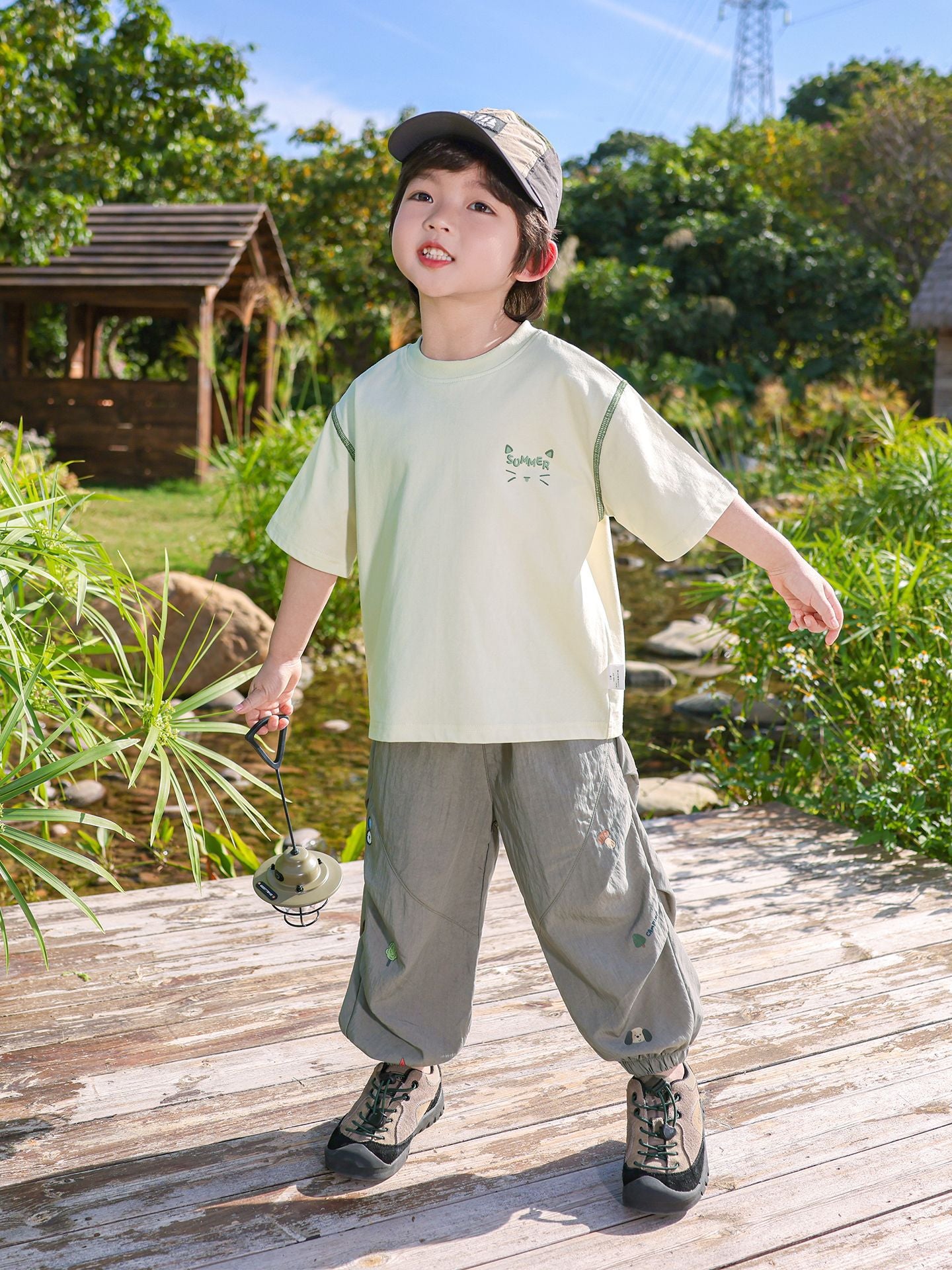 Children's Track Summer Boy's Thin Breathable Fashion Children's Pants