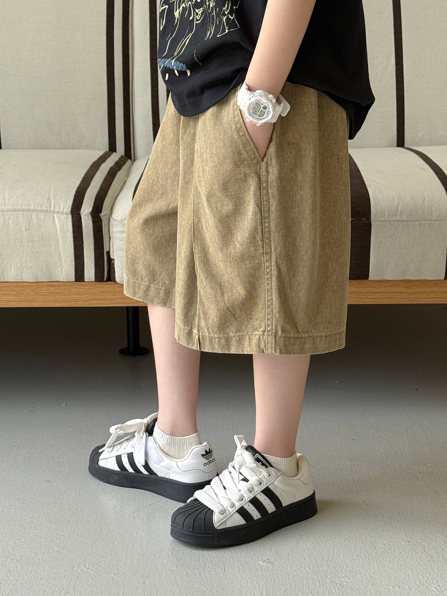 Children's Clothing For Boys Korean Casual Loose Simple Soft Breathable Sweat Children's Pants