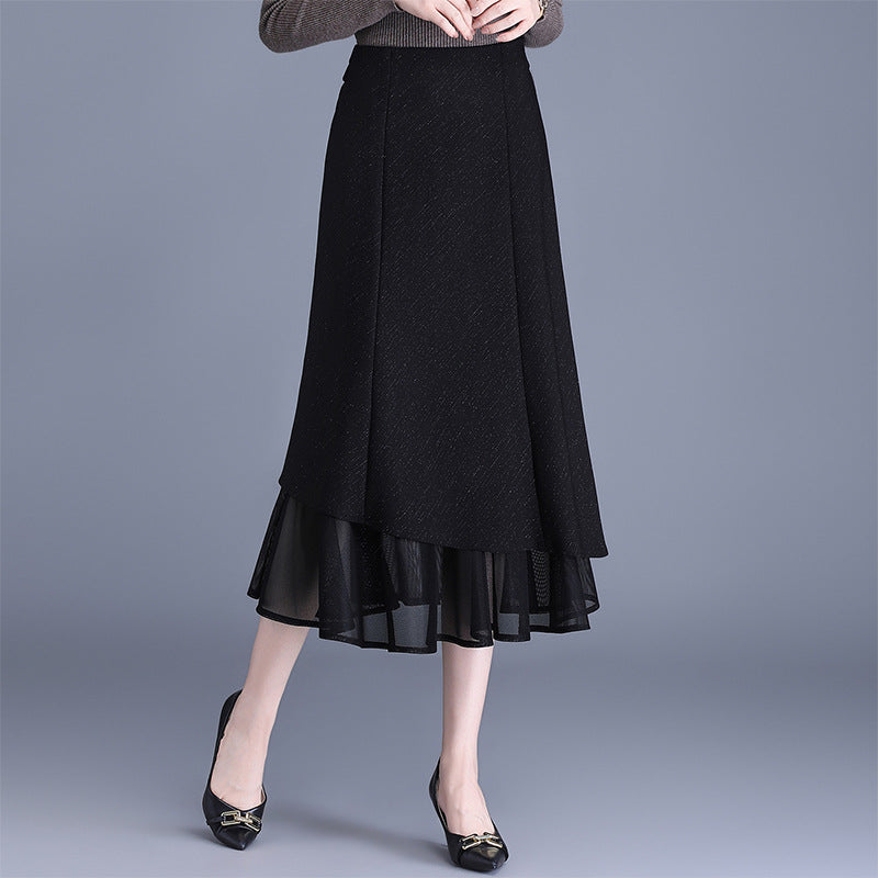 Women's Commuter Spring High Waist A- Line Slimming Skirt