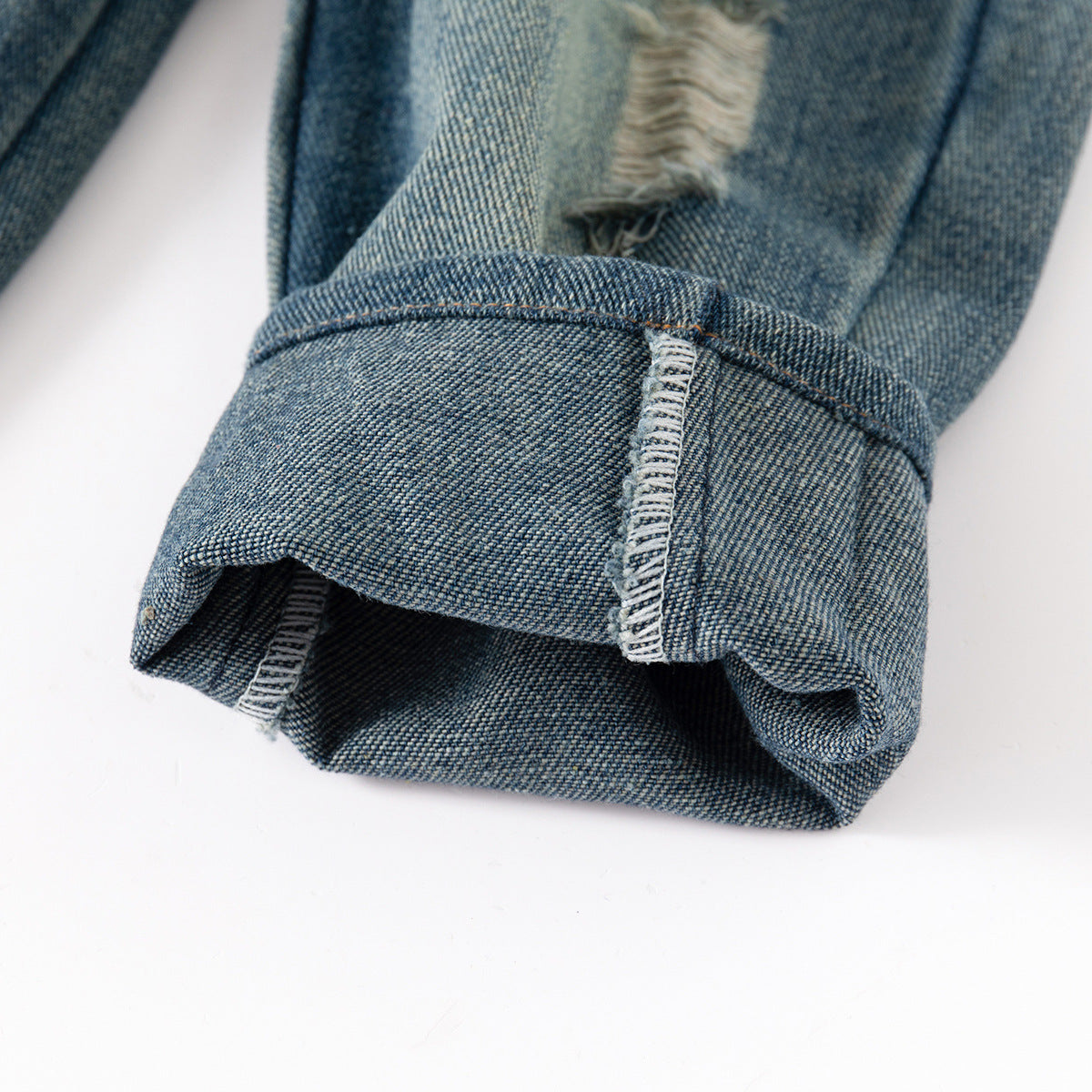 Children's Ripped Jeans Handsome Fried Street Spring Toddler Children's Pants