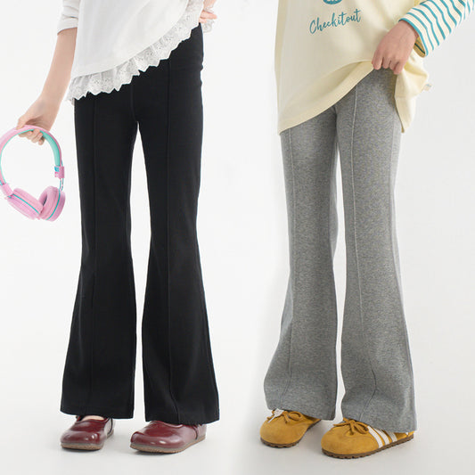 Chimes Spring Bell-bottom High Elastic Sports Base Children's Pants