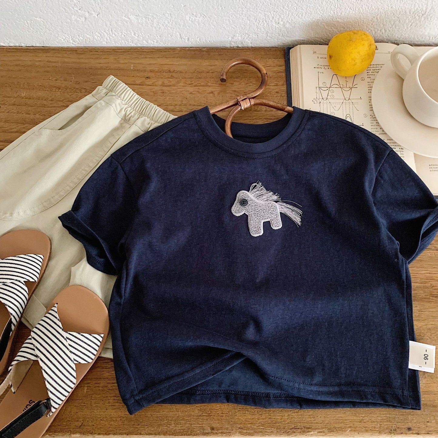 Children's Summer Korean Three-dimensional Pony Fashionable Clothing Class Children's T-shirt