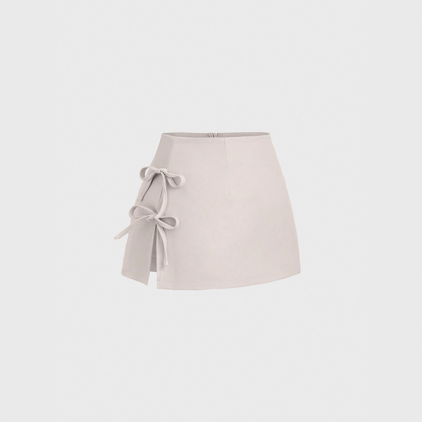 Bow Tie Sexy Slit Word Mini Skirt