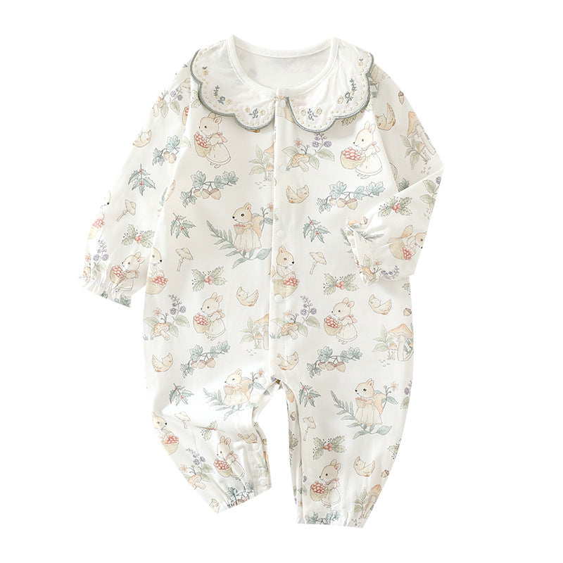 Clothes For Babies Long Sleeve Summer Infant Rompers Class Pure Jumpsuit, Climbing Suit