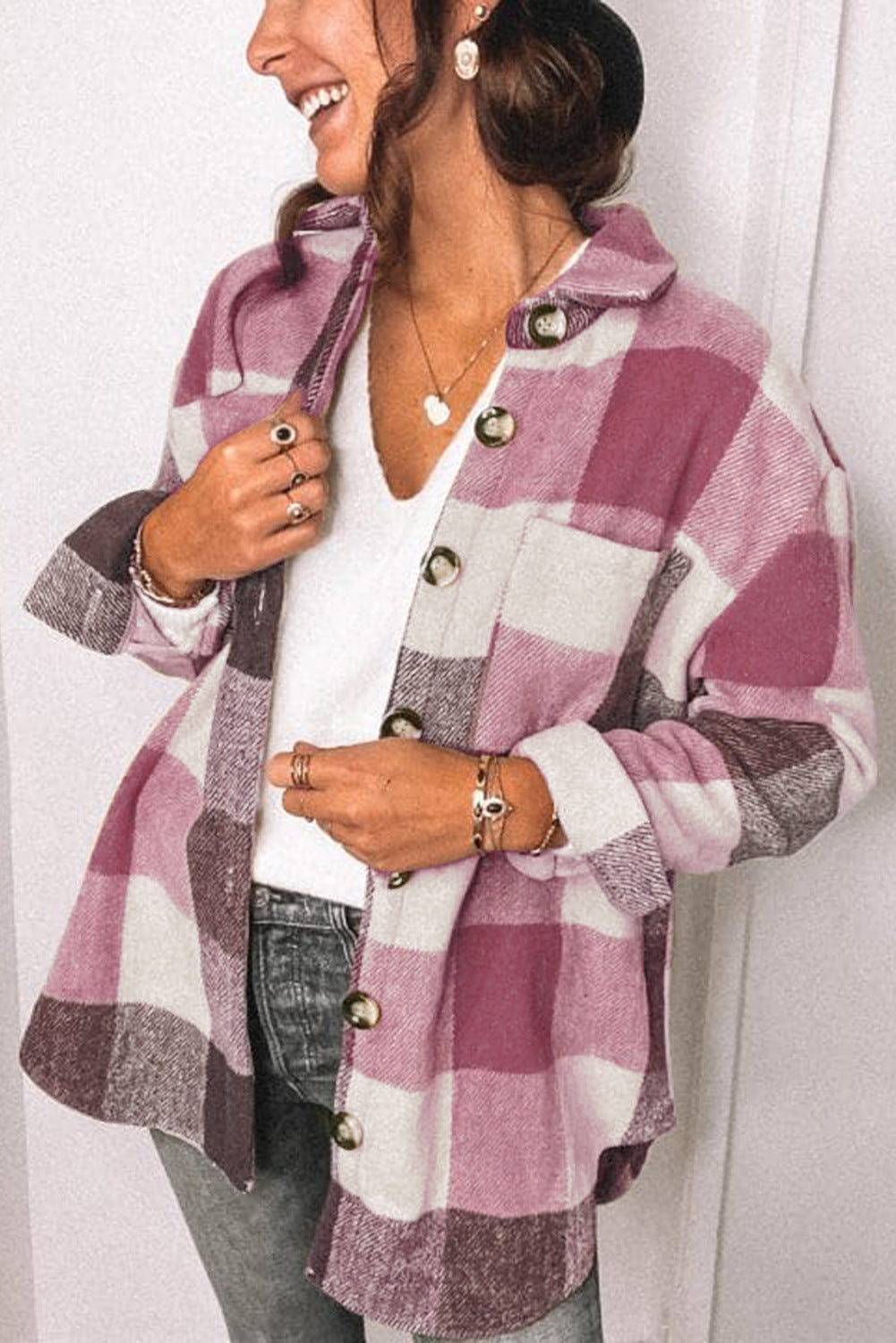 Women's Spring Shirt Independent Breasted Casual Blouse