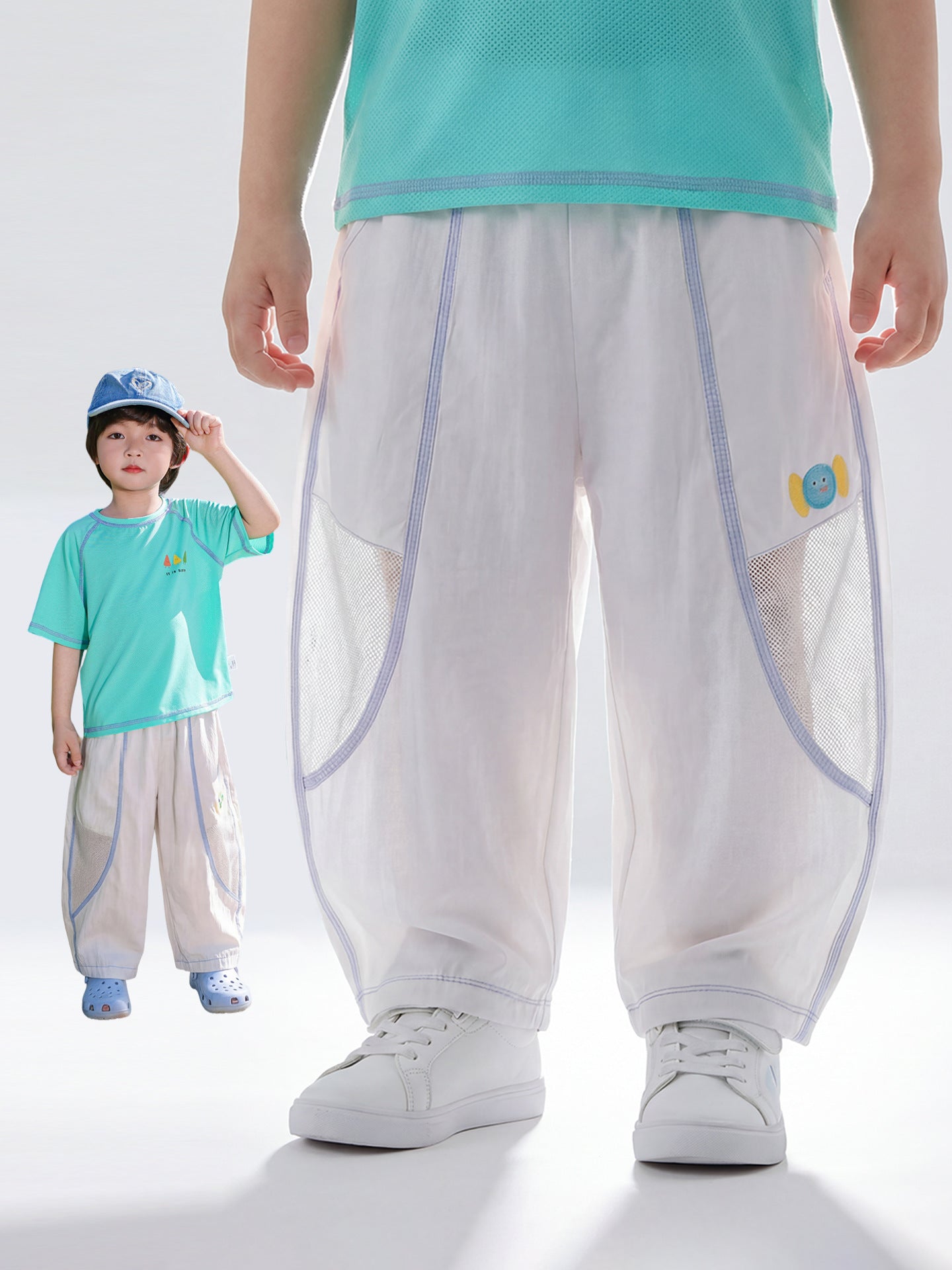 Children's Summer Thin Boy Trousers Ice Silk Children's Pants