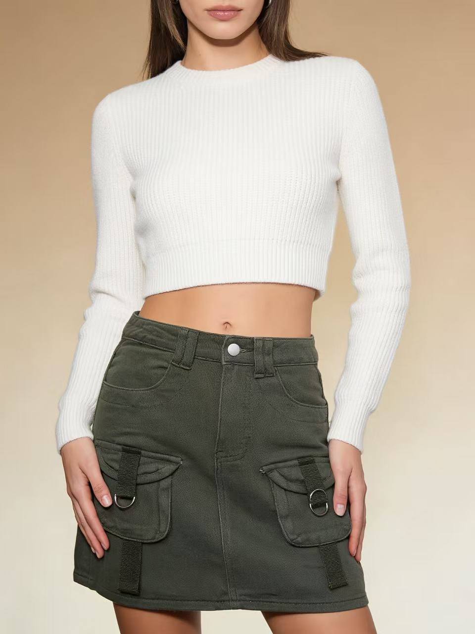Summer Millennium Hot Double Pocket Denim Skirts