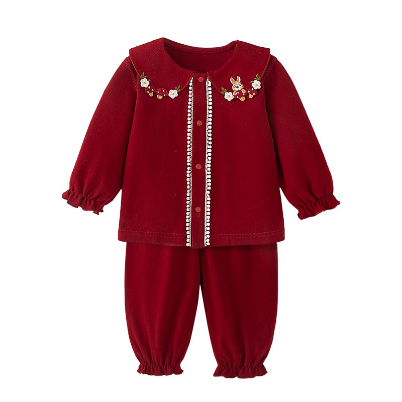 Outing Western Style Princess Col Claudine Top Children's Suit