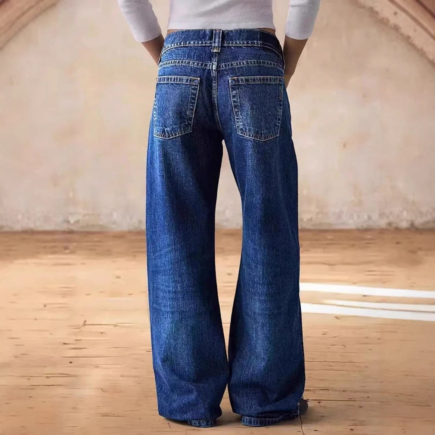 Women's Loose Washed-out Casual Comfortable Summer Style Jeans