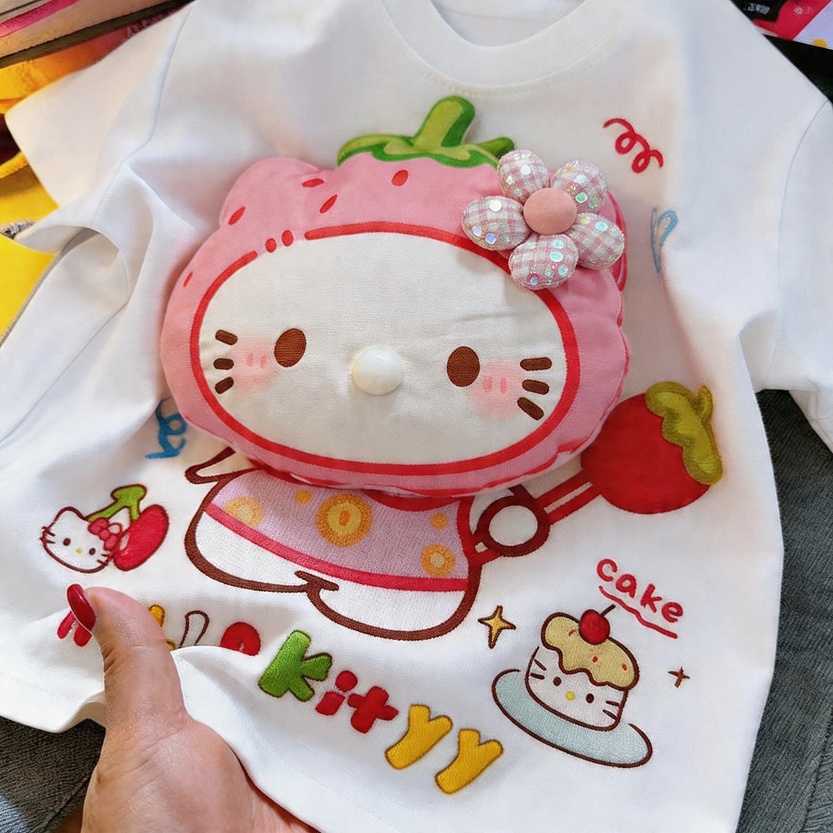 Children's Cotton Summer Loose Short Sleeve Cute Children's T-shirt