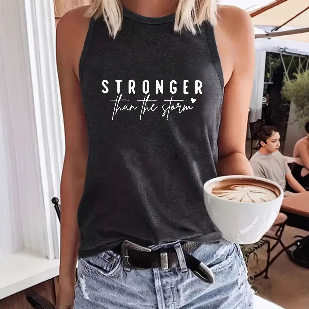 Women's Printed Sleeveless Sling Backless Sexy Loose Small Vest/suspenders/tube Top