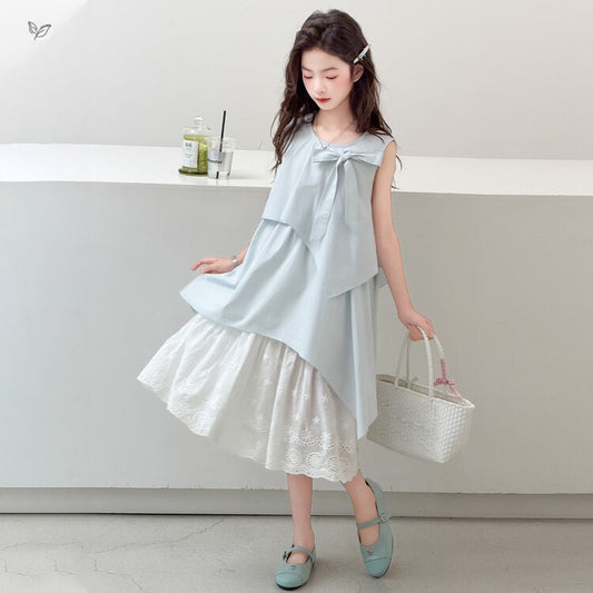 Children's Summer Unique Beautiful Sleeveless Skirt Super Children's Dress