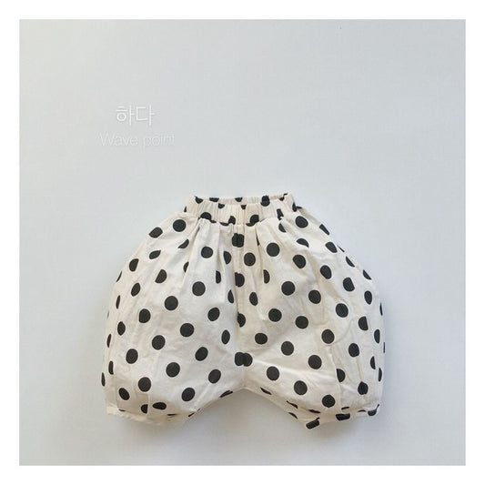 Children's Linen Cropped Raw Polka Dot Thin Pumpkin Boys Lantern Children's Pants