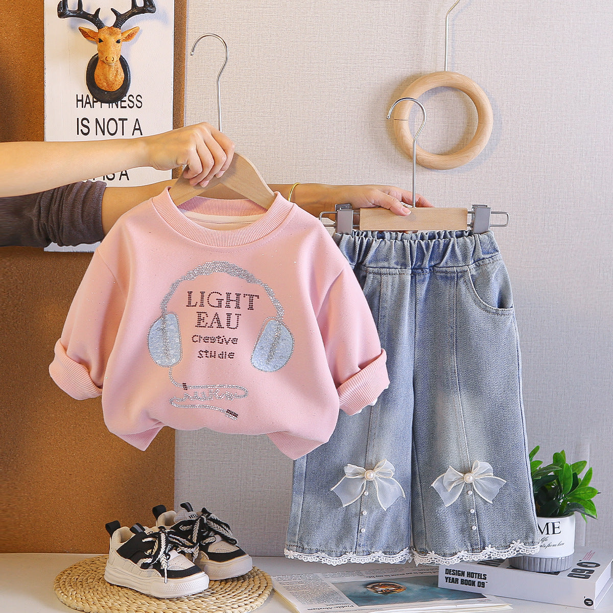 Children's Clothing Outfits Handsome Fashion Spring Clothes Little Sweatshirt Children's Suit