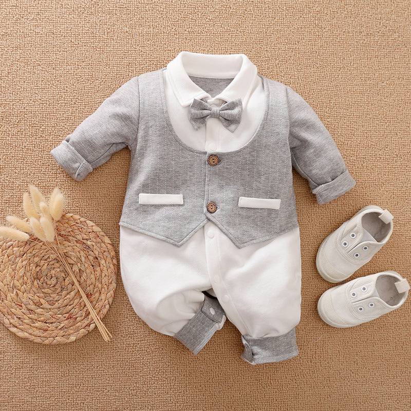 Jumpsuit Red Born Rompers Handsome Autumn Jumpsuit, Climbing Suit