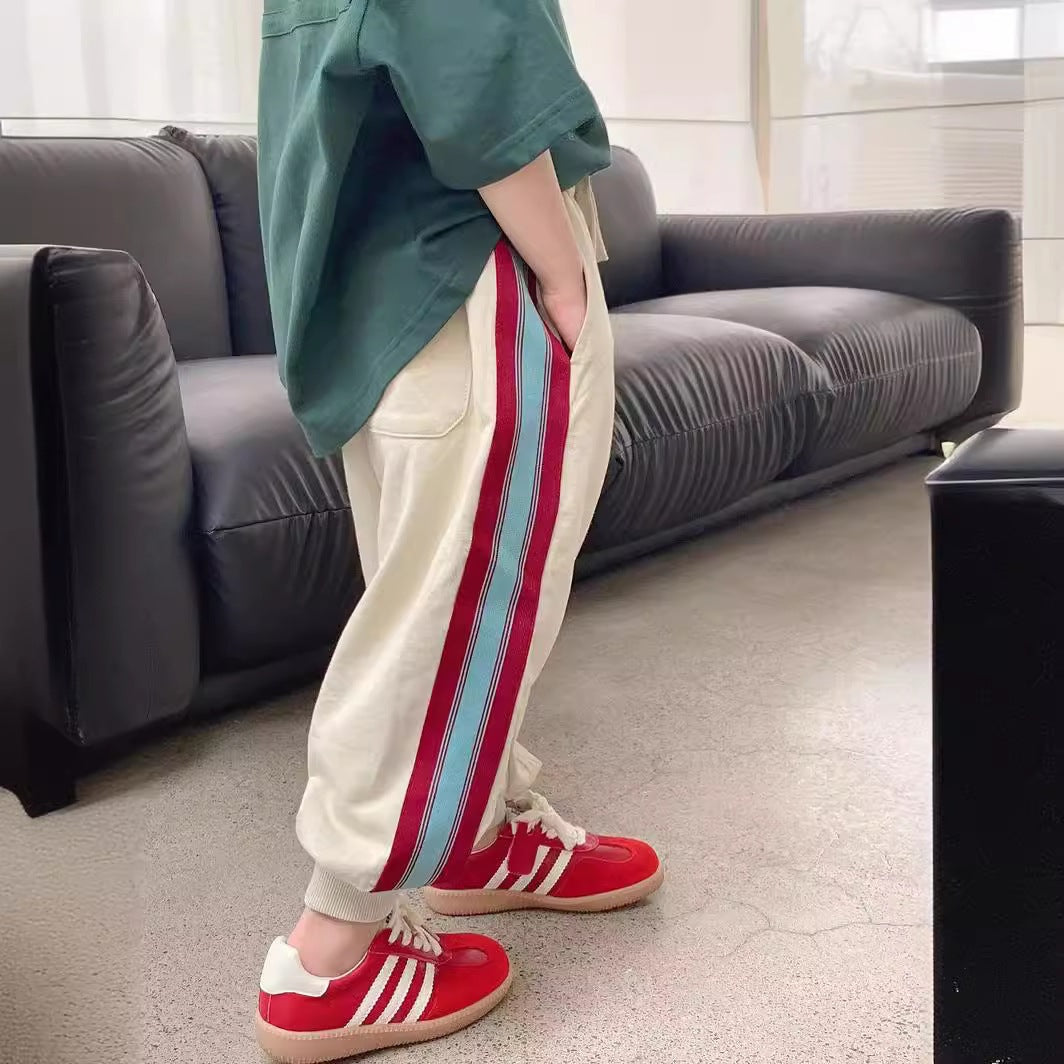 Children's Summer Trousers Clothes Side Tape Fashionable Children's Pants