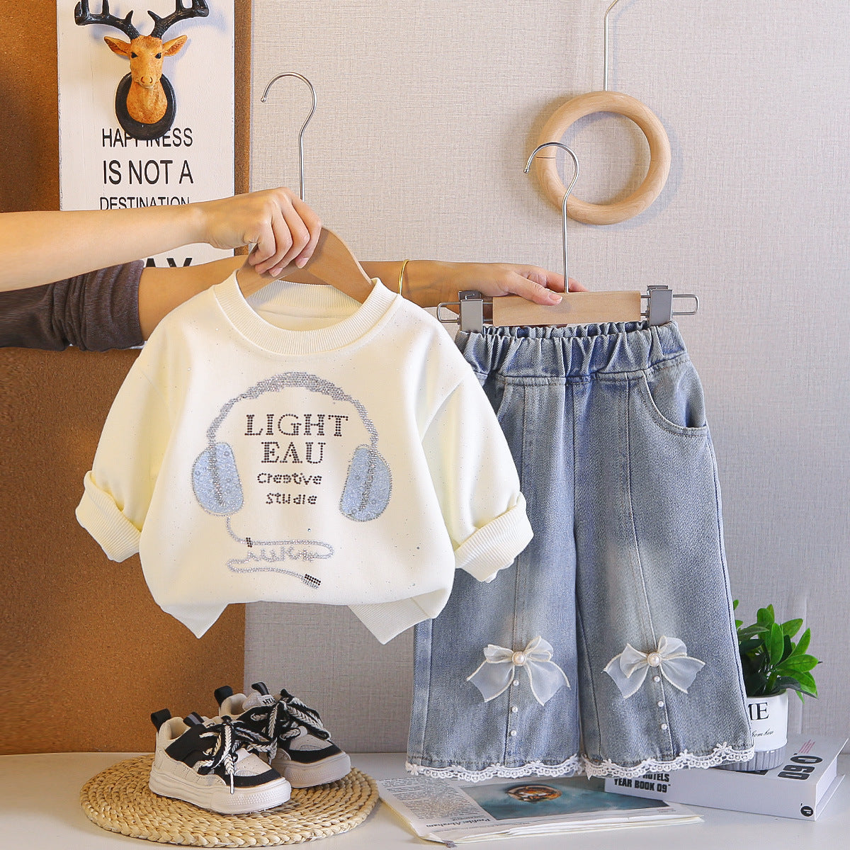 Children's Clothing Outfits Handsome Fashion Spring Clothes Little Sweatshirt Children's Suit