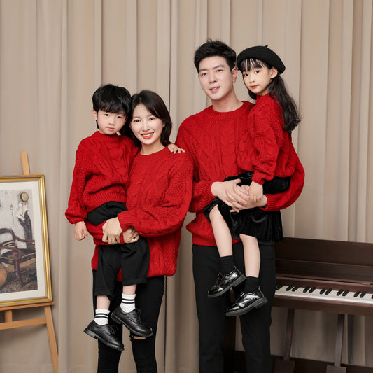 Of Three Or Four Portrait Clothes For Parent-child Outfit