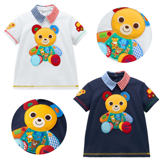 Short Sleeve Boy Cartoon Cute Colorful Children's T-shirt