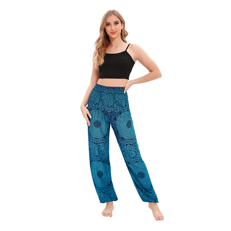 Cool Women's Thailand Yoga Bloomers Clothes Casual Pants