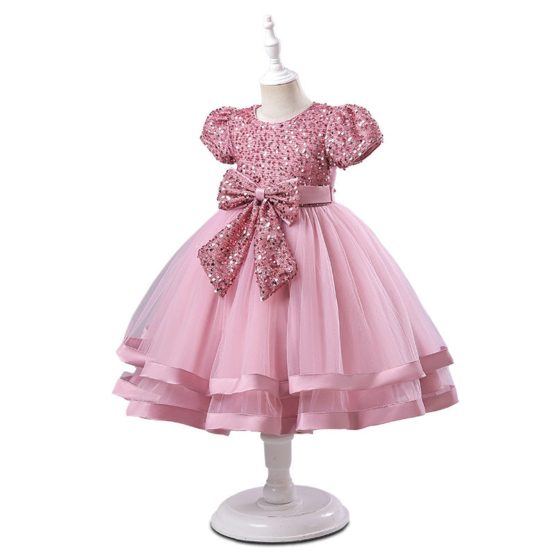 Children's Gown Catwalk Wedding Princess Pettiskirt Children's Dress