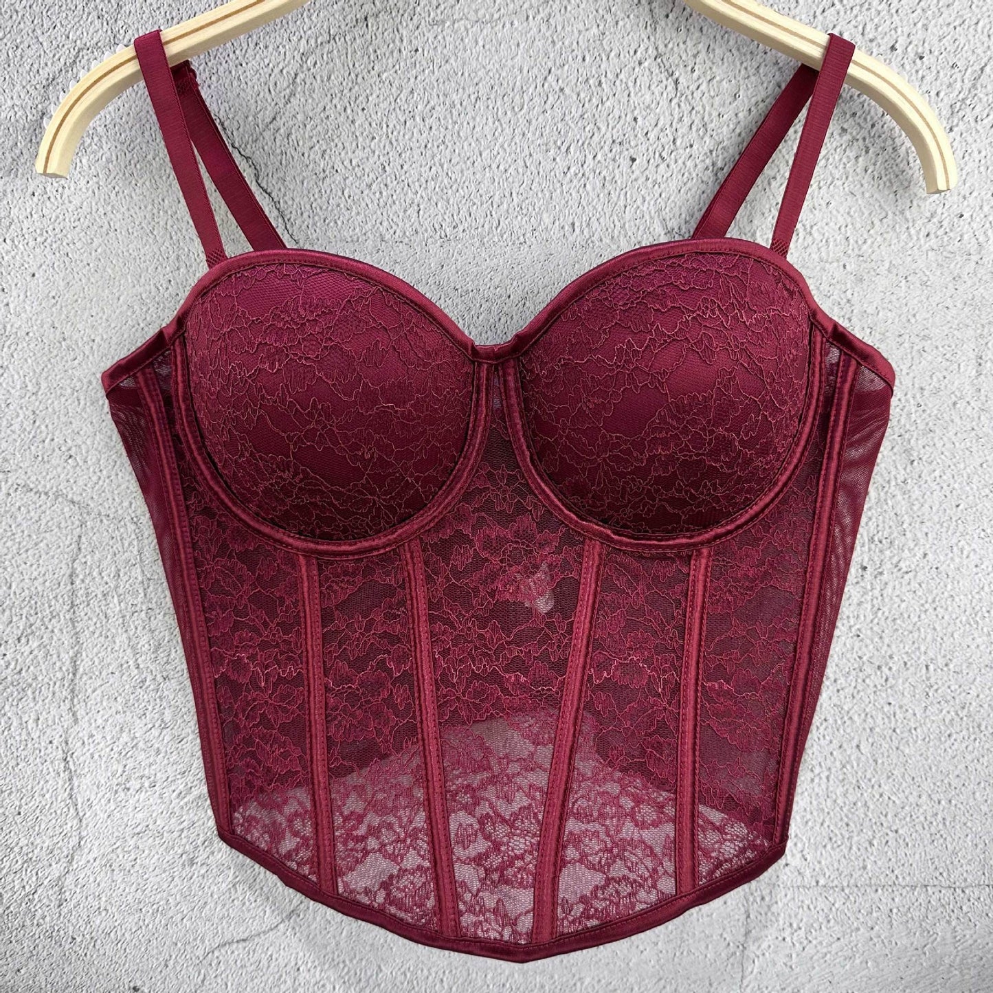 Fishbone Bra Push Up Sexy Pure Desire With Chest Pad Small Vest/suspenders/tube Top
