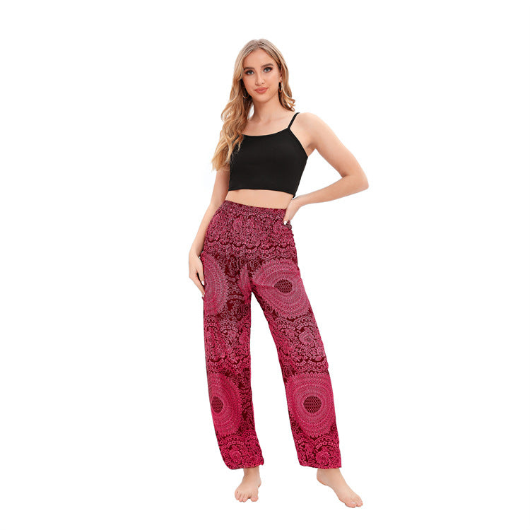 Cool Women's Thailand Yoga Bloomers Clothes Casual Pants