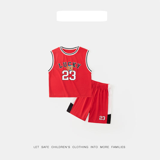 Children's Wear Collection Home Boy's Sportswear Summer Breathable Children's Suit