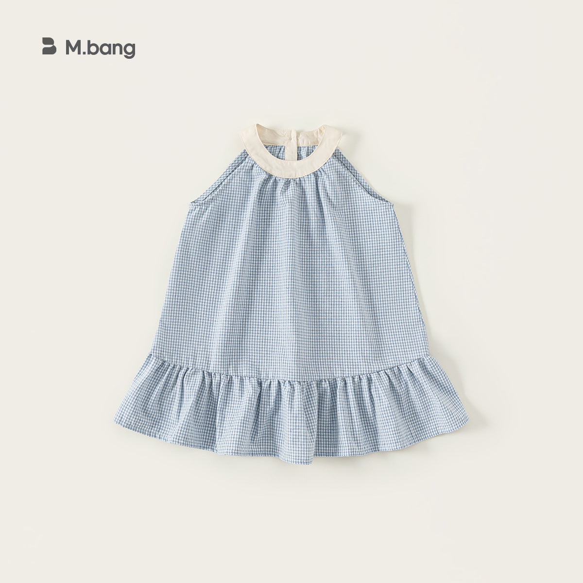 Children's Spring Fashionable Plaid Long Sleeve Little Children's Dress