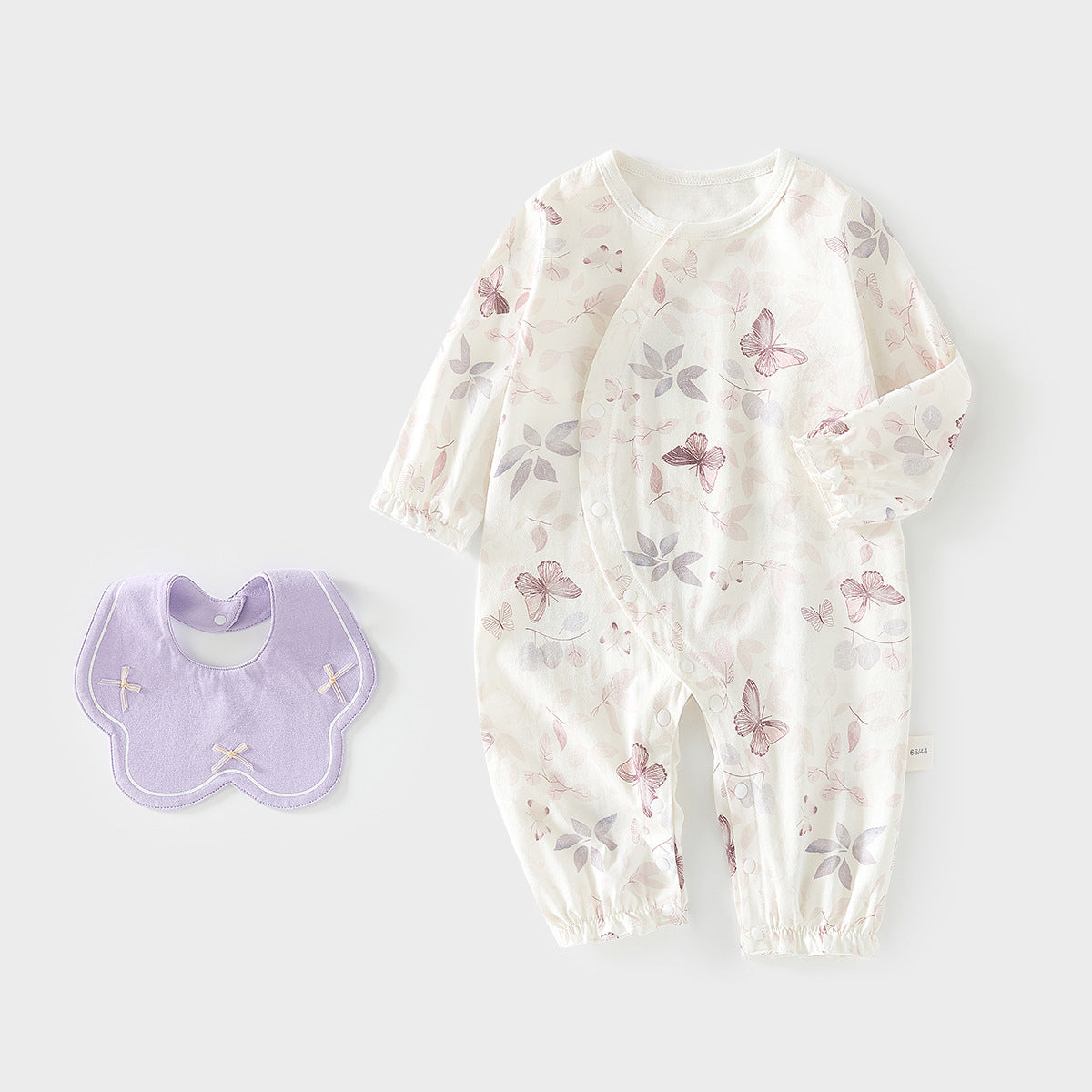 Cotton Long-sleeved Jumpsuit Thin Romper Infant Air Conditioning Clothes With Jumpsuit, Climbing Suit