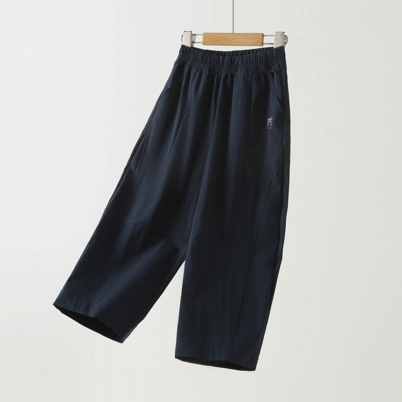 Children's Thin Middle Big Cropped Summer Clothing Children's Pants