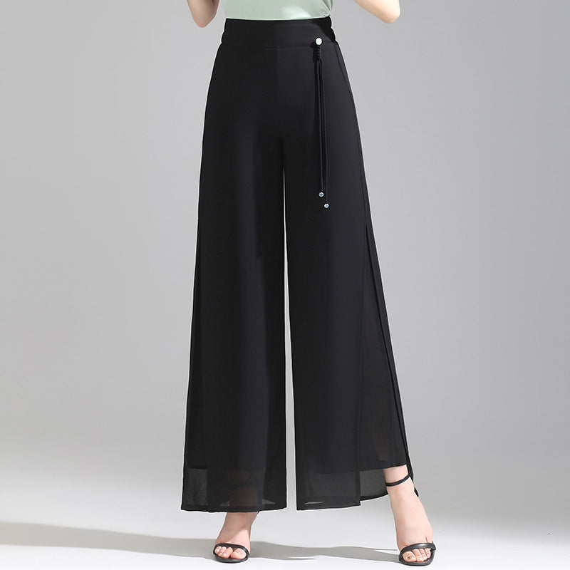 Women's Summer Thin High Waist Loose Wide Leg Big Pants