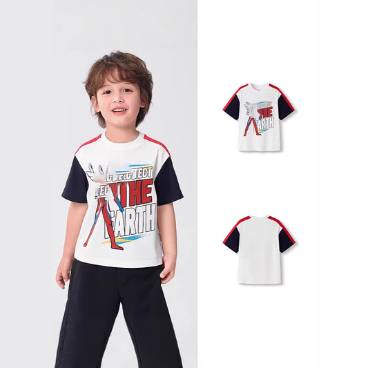 Short-sleeved Cartoon Summer Half-sleeved Top Bottoming Shirt Cool Children's T-shirt
