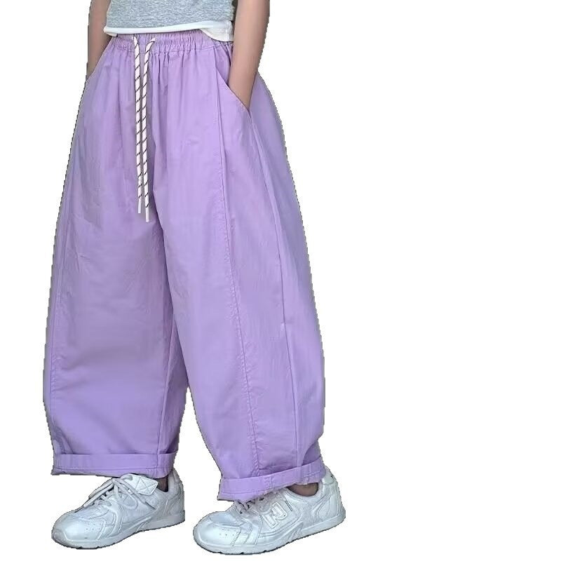 Harem Thin Western Style Loose Machete Straight Casual Children's Pants