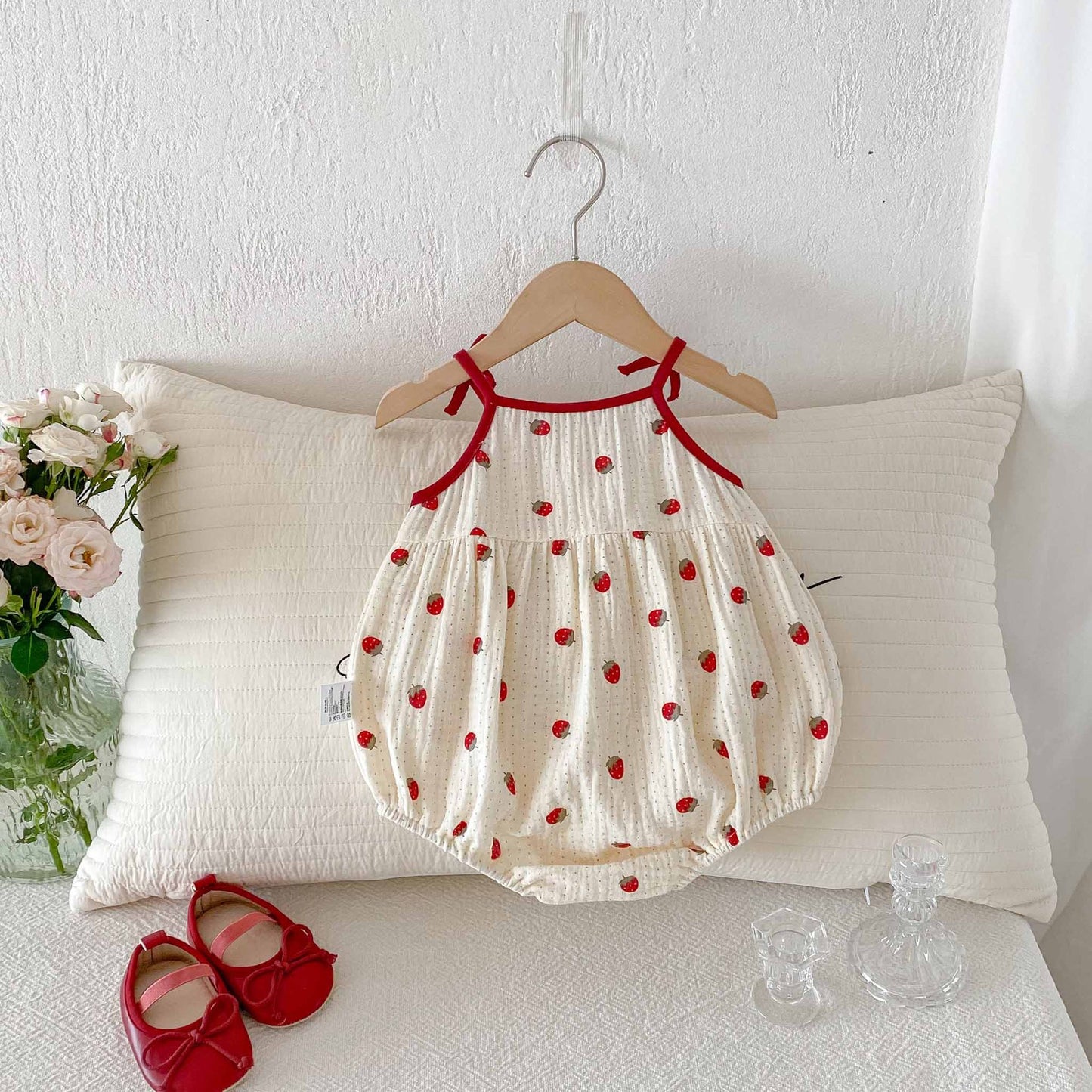 Summer Wear Born Clothes Jumpsuit Full Moon Romper Thin Pure Jumpsuit, Climbing Suit