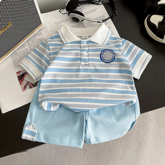 Children's Round Standard Short Sleeve Thin Summer Children's Suit