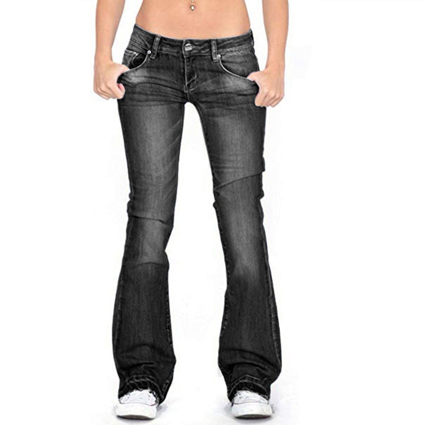 Charming Women's Embroidered Skinny Denim Trousers Women's Jeans
