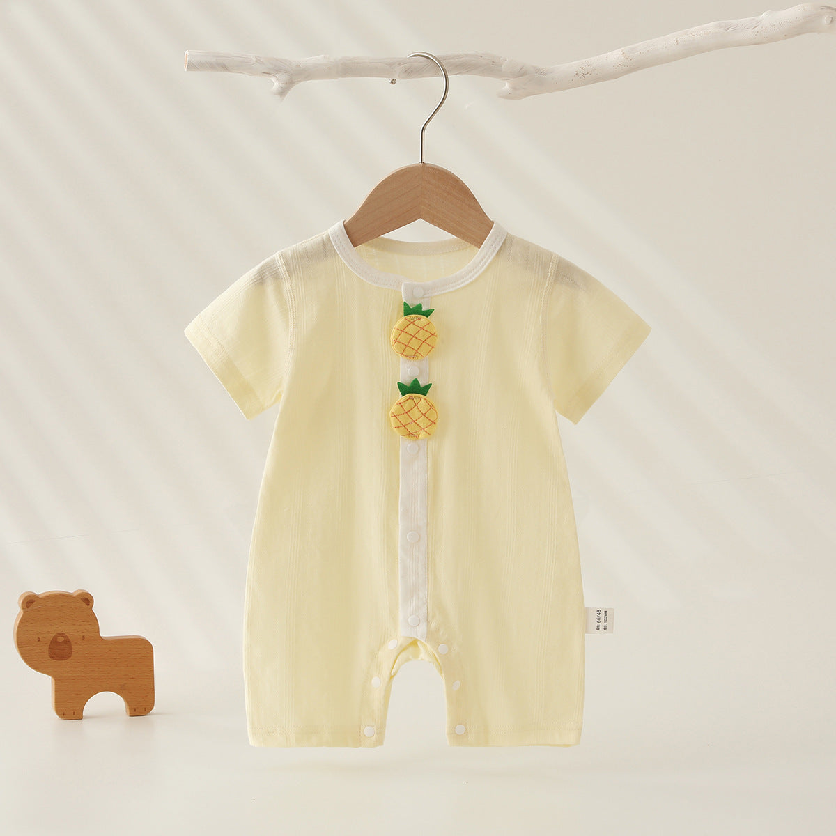 For Babies Summer Thin Short-sleeved Rompers Jumpsuits Pure Jumpsuit, Climbing Suit
