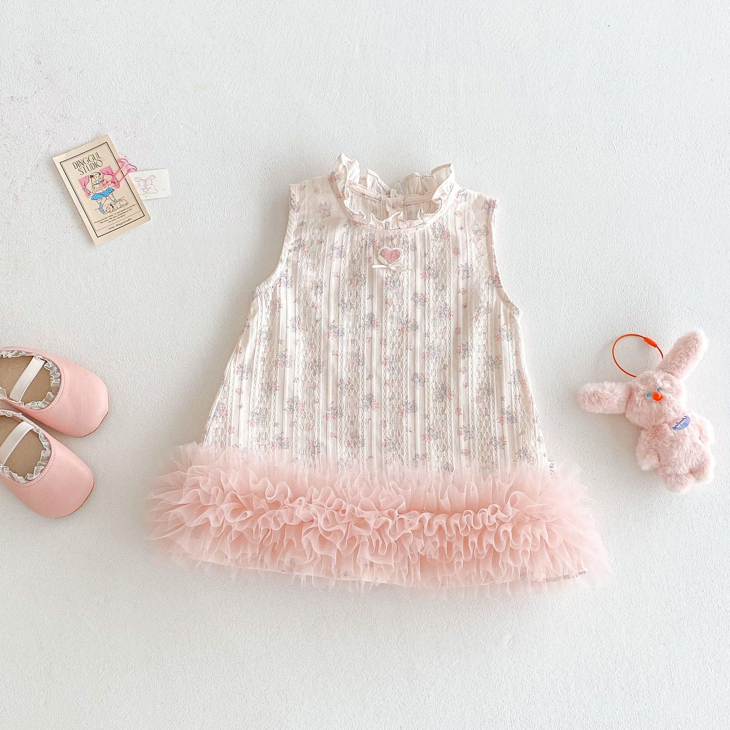 Children's Princess Vest Woven Clothing Summer Fashionable Floral Children's Dress