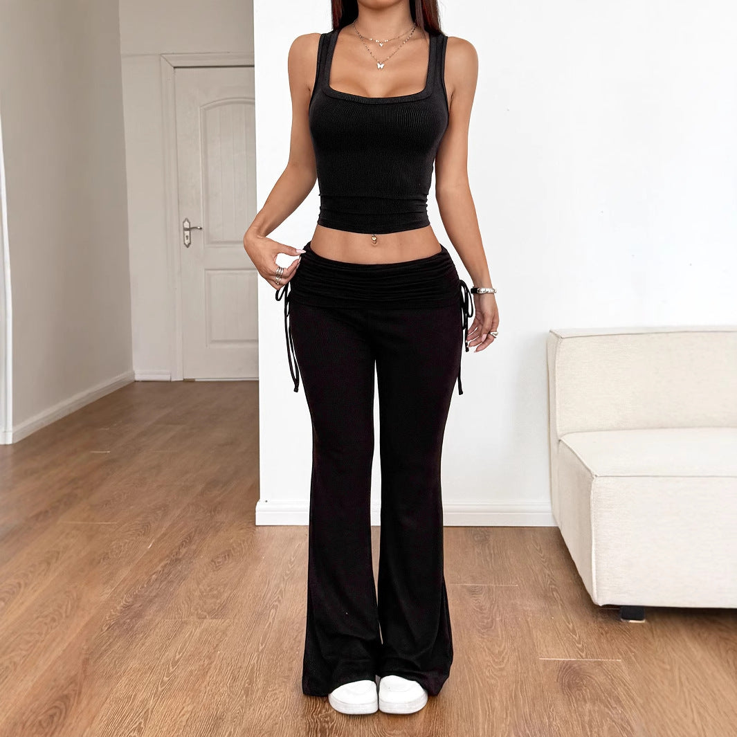 Women's Sports Hot Two-piece Camisole Slightly Spicy Fashion Casual Suit