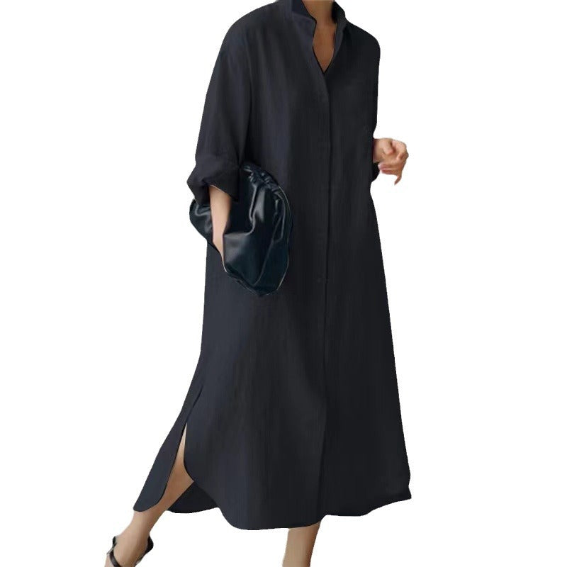 Women's Long Sleeve Shirt Casual Loose Irregular Blouse