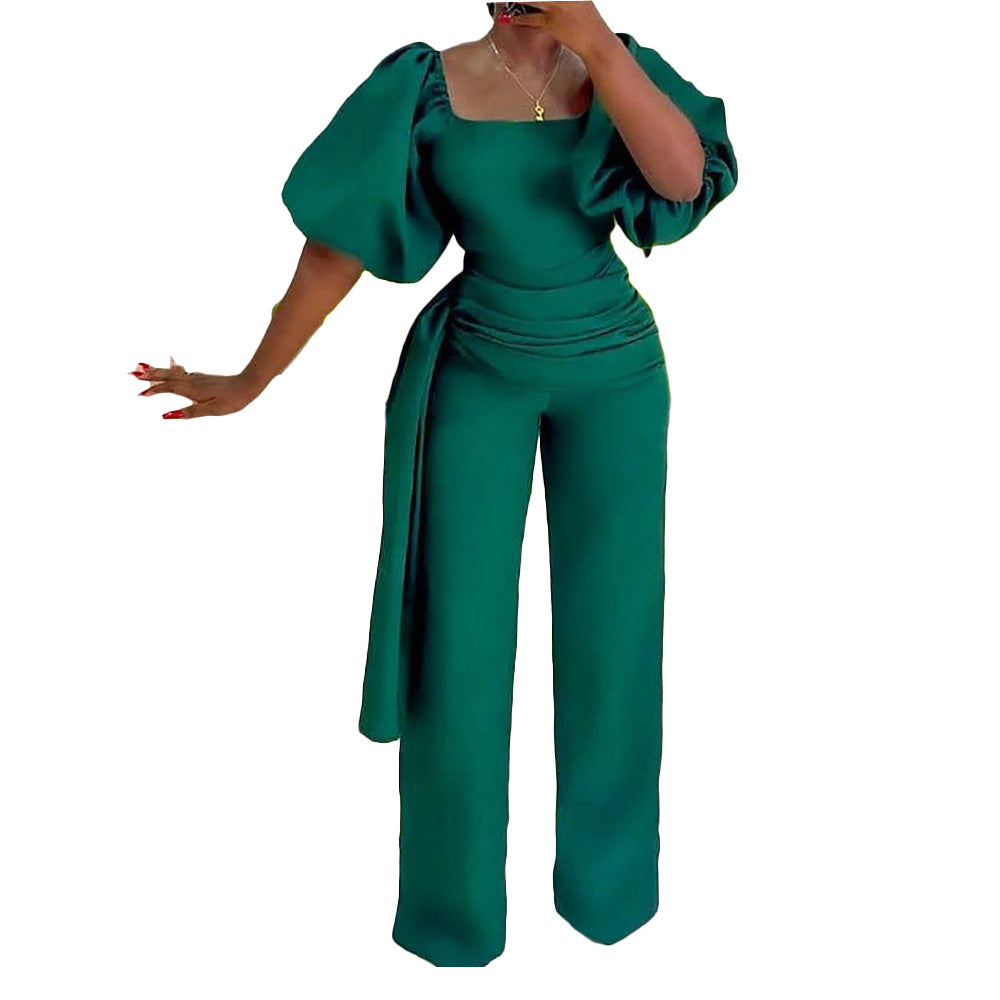 Women's Summer High Waist Temperament African Casual Pants