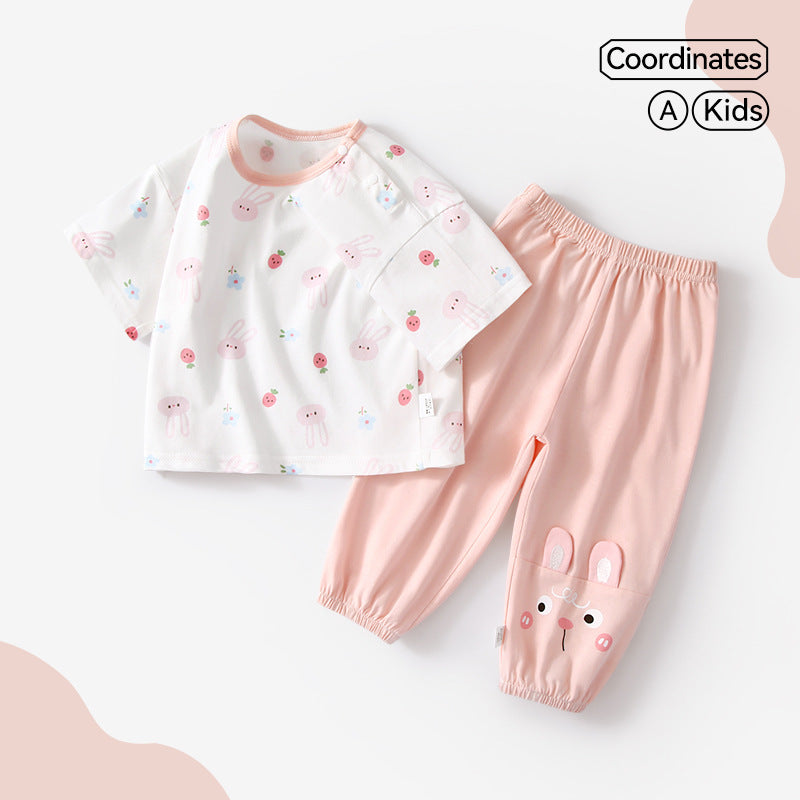 Children's Trousers Summer Thin Clothes Half Clothing Children's Suit