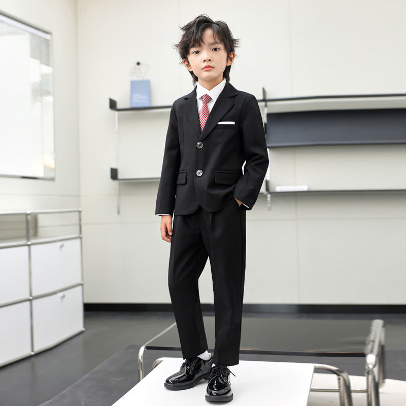 Children's Boys Birthday Show Host Dresses Of Bride Fellow Little Gentleman Children's Suit