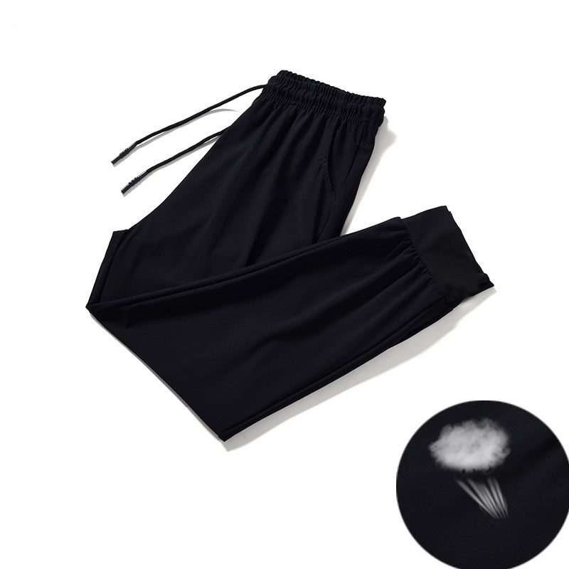Children's Ice Silk Leggings Summer Thin Breathable Loose Fat Air Conditioning Children's Pants