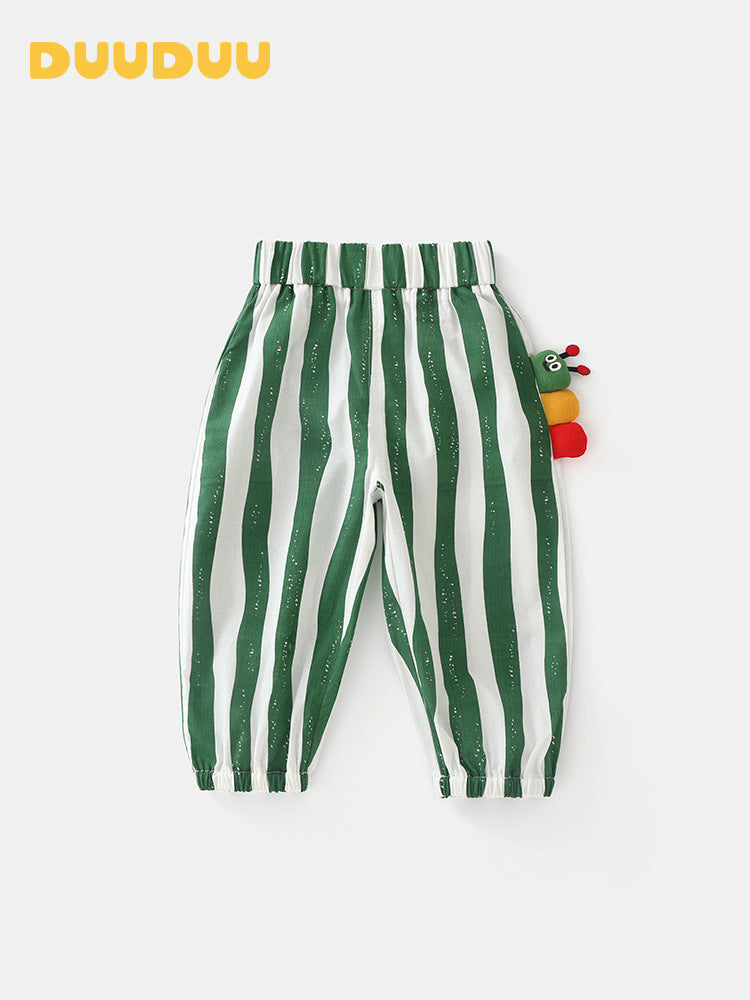 Women's & Men's Pure Cotton Infant Trousers Class Anti Mosquito Outerwear Casual Boy Children's Pants