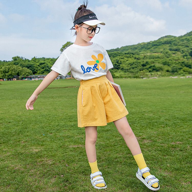 Two-piece Medium Big Fashionable Stylish Clothing Class Clothes Children's Suit