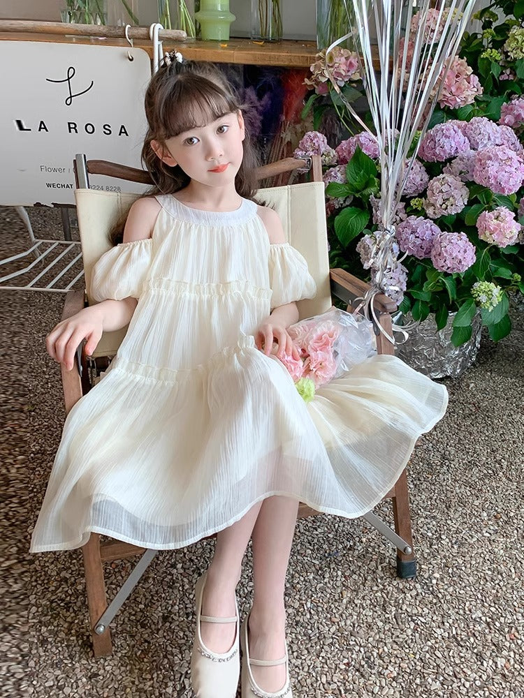 Classy Summer Skirt Princess Little Chiffon Children's Dress